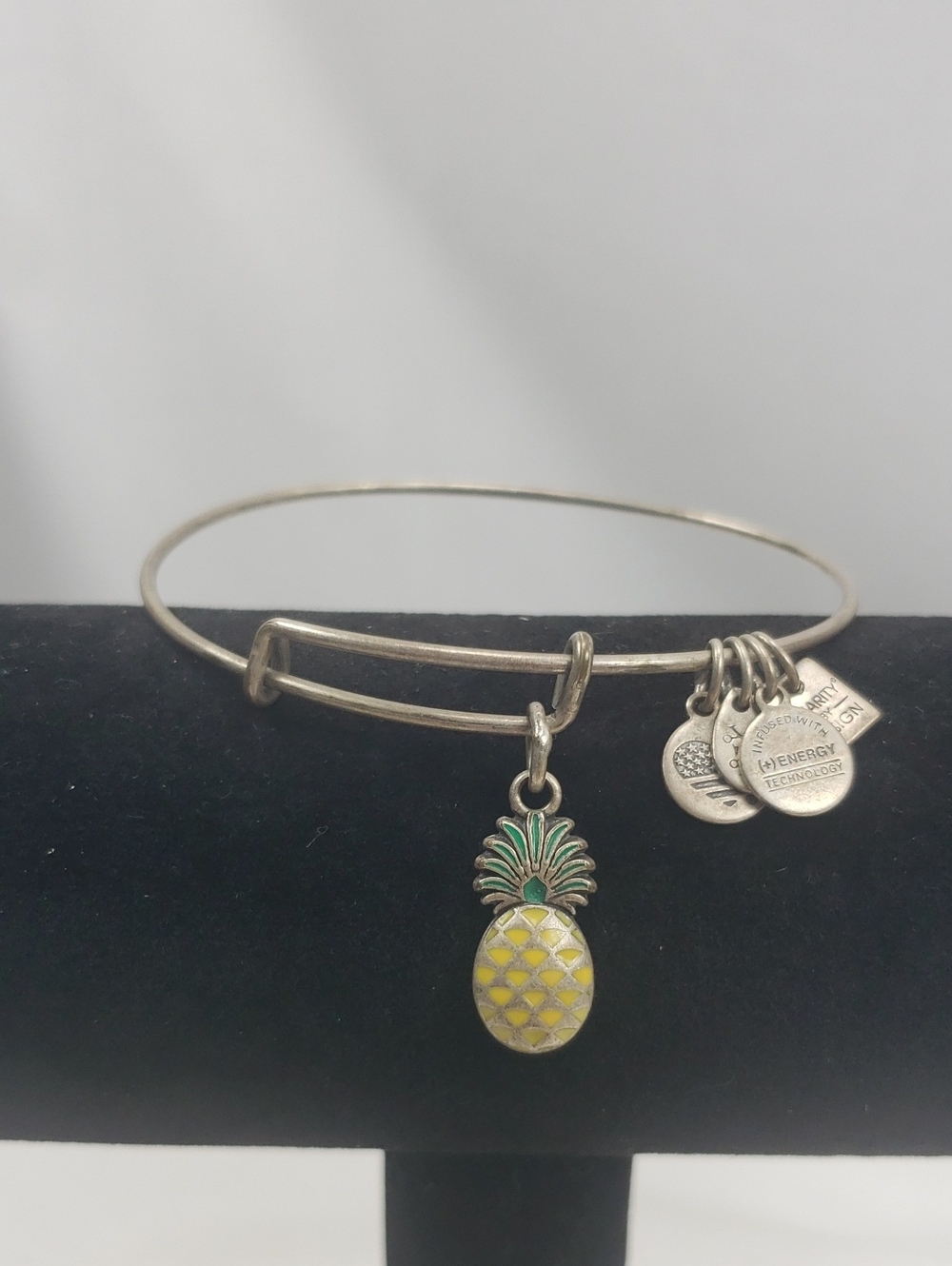 Alex and Ani Silver Tone Pineapple Bracelet